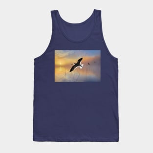 Black Skimmer at Sunset Tank Top